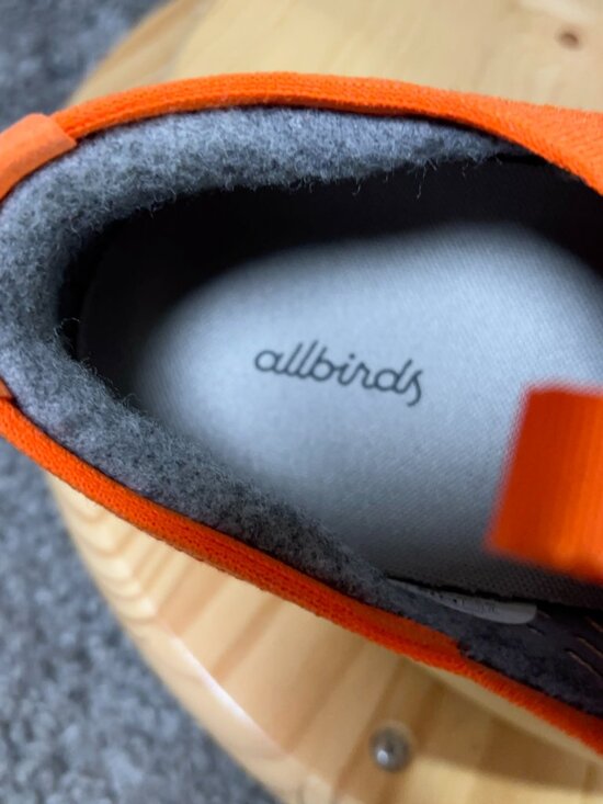 Allbirds Tree Dasher Relay Sneakers Mens Sz 12 Orange Knit Slip On Athletic Shoe
